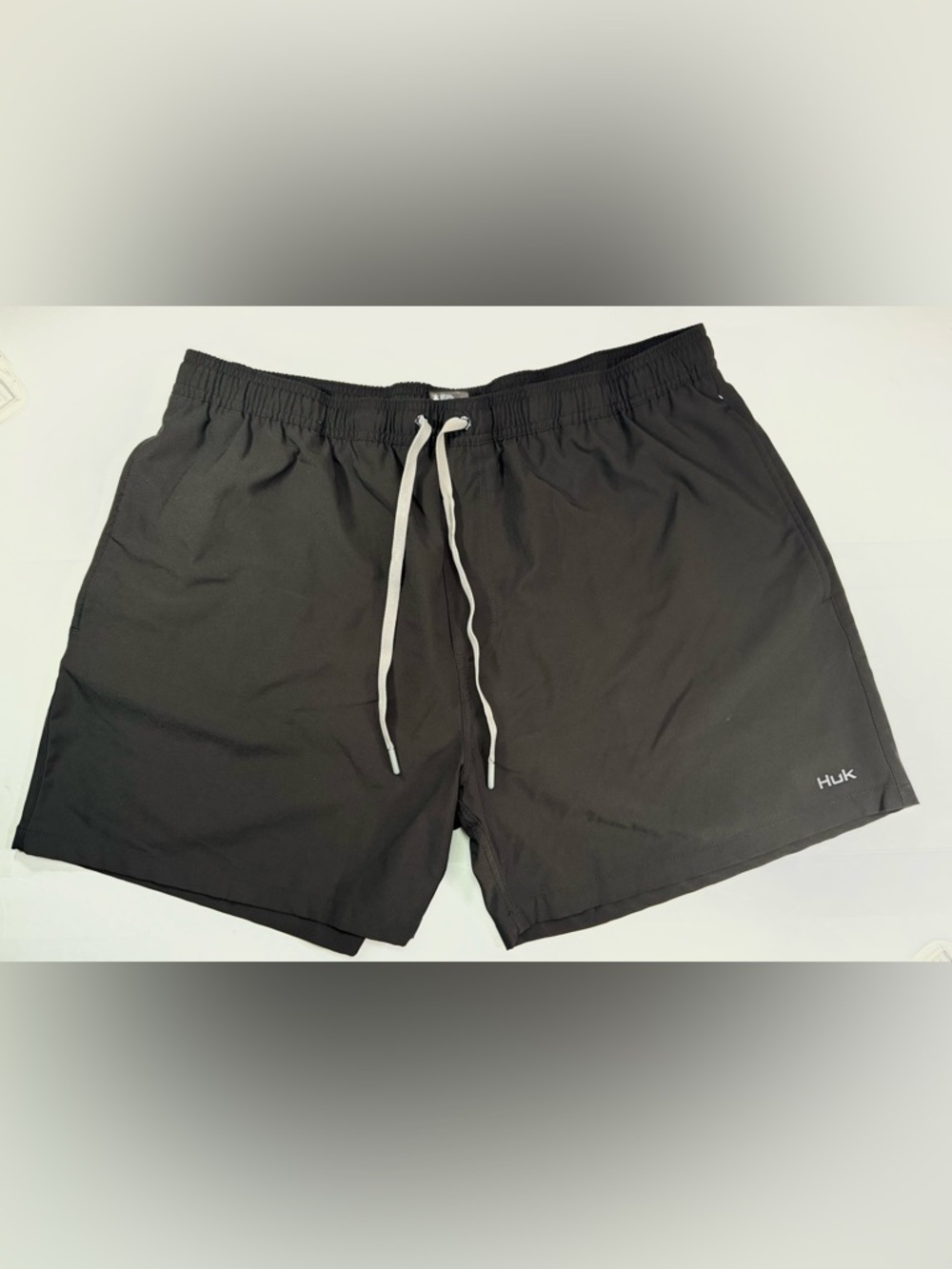 HUK Swim Fishing Trunks Black Performance Stretch Shorts BeachCore Gorpcore XXL